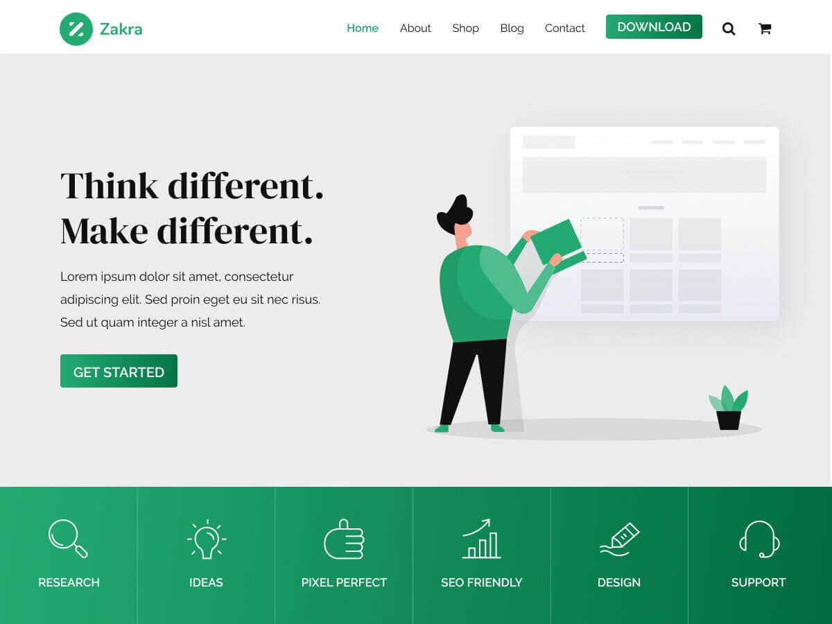 Zakra Demo Website